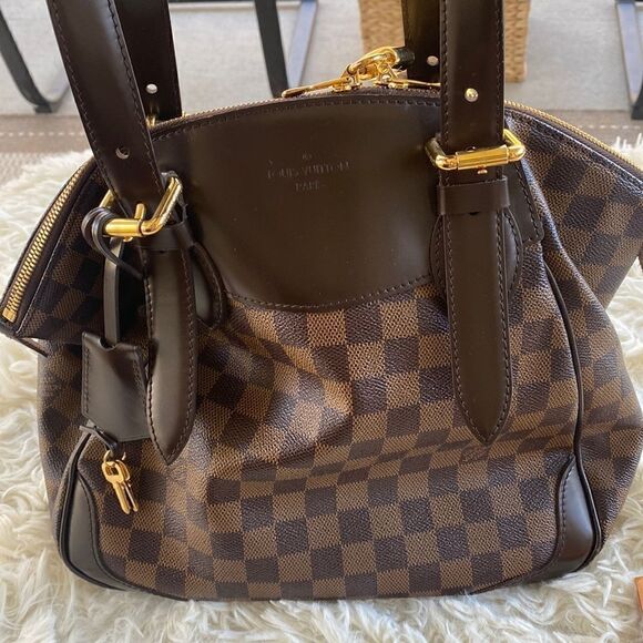 LOUIS VUITTON Authenticated Damier Ebene Verona MM Bag - Picture 3 of 16